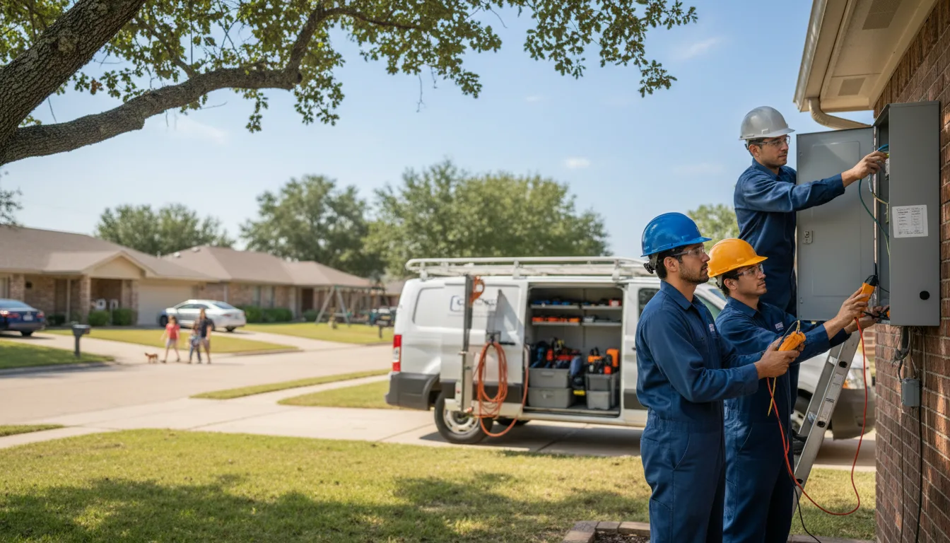 Certified electrician providing emergency electrical services in Cookson, OK
